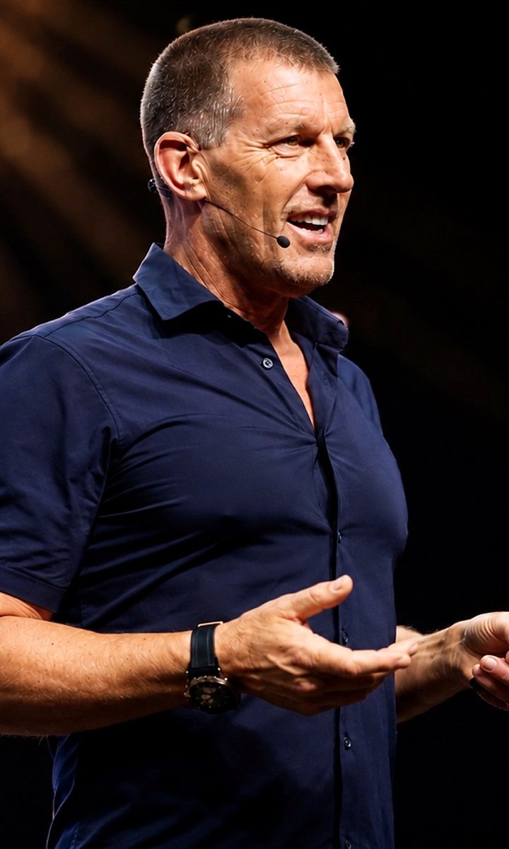 Dan Metcalfe speaking on stage