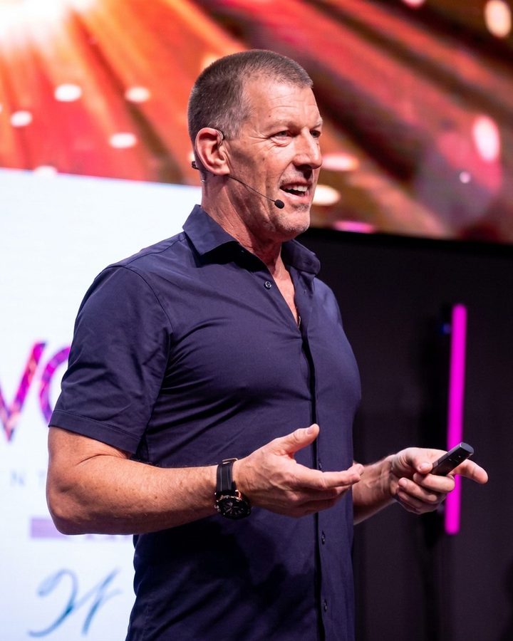 Dan Metcalfe speaking on stage